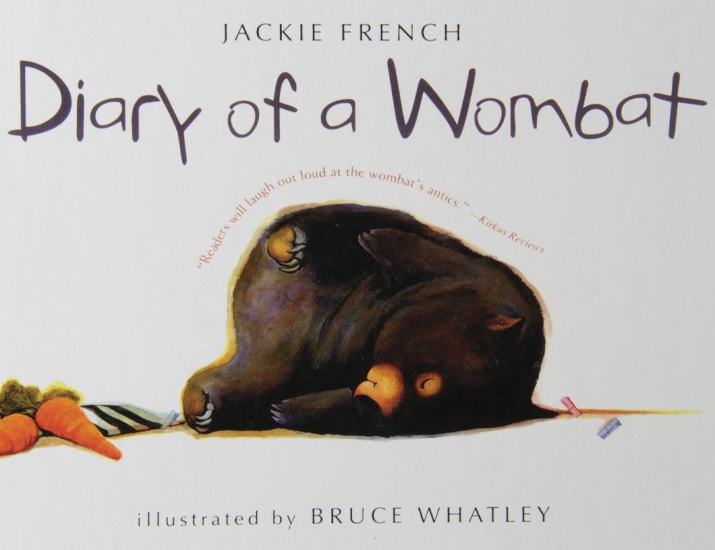 Children's Books - Diary of a Wombat by Bruce Whatley