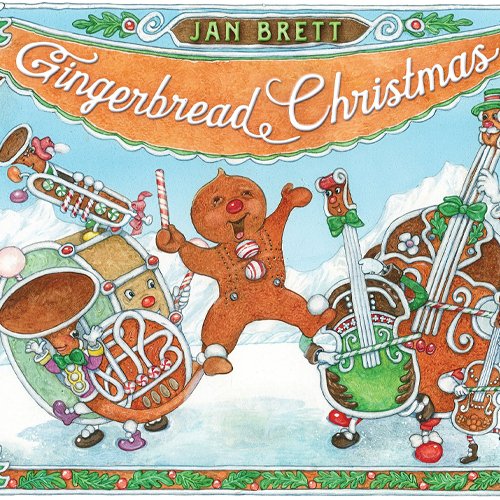 Children's Books - Gingerbread Christmas by Jan Brett